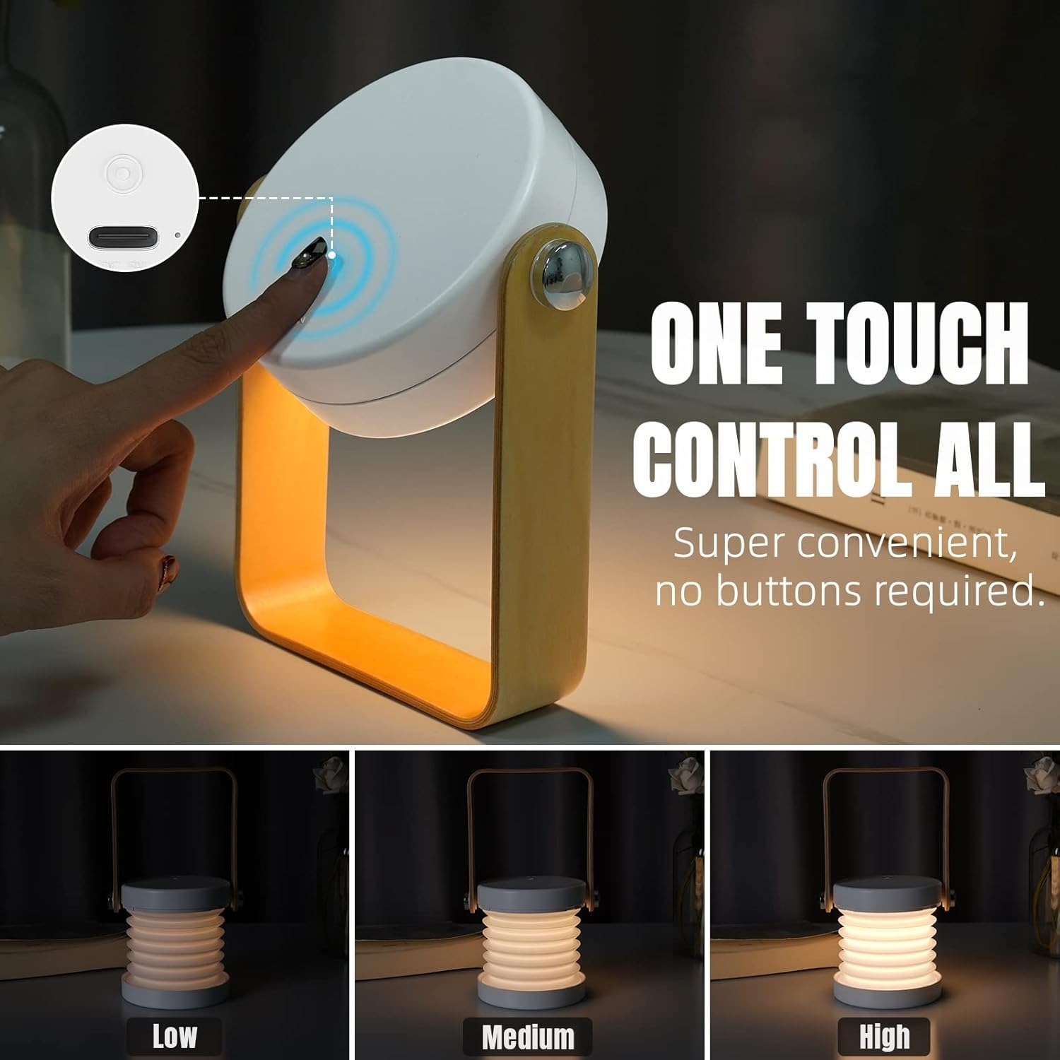 Miniatura 1 de Lampara luz recargable estilo acordeon